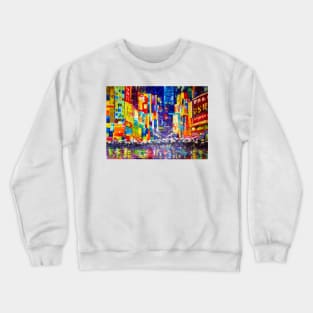 Japan. Tokyo in the rain Crewneck Sweatshirt